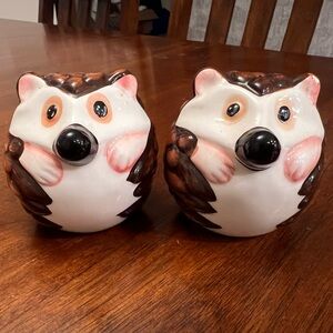Cute Hedgehog Salt and Pepper Shakers